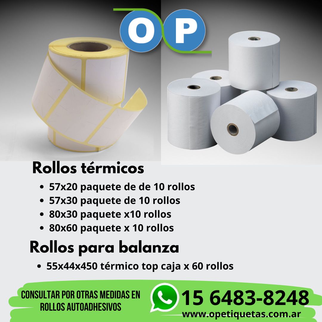 Papel térmico en rollo